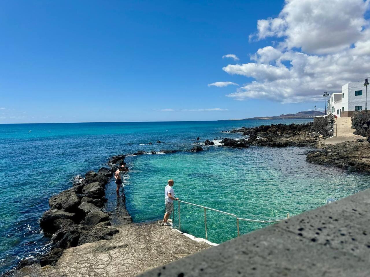 Gran Terraza 1 Minuto De Las Piscinas Naturales Punta Mujeres Kültér fotó