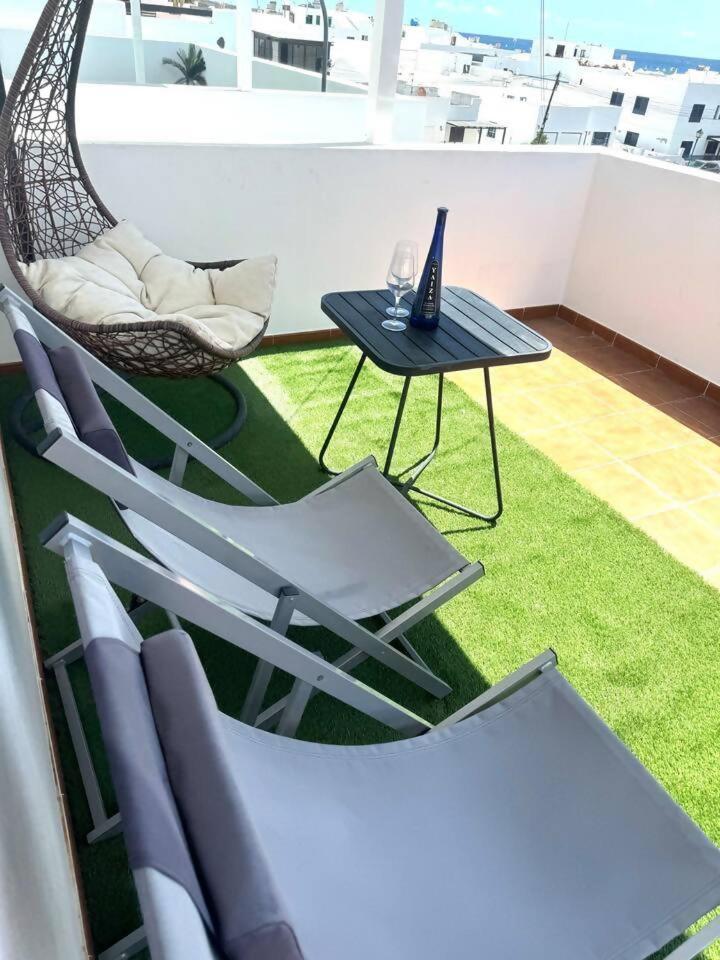 Gran Terraza 1 Minuto De Las Piscinas Naturales Punta Mujeres Kültér fotó