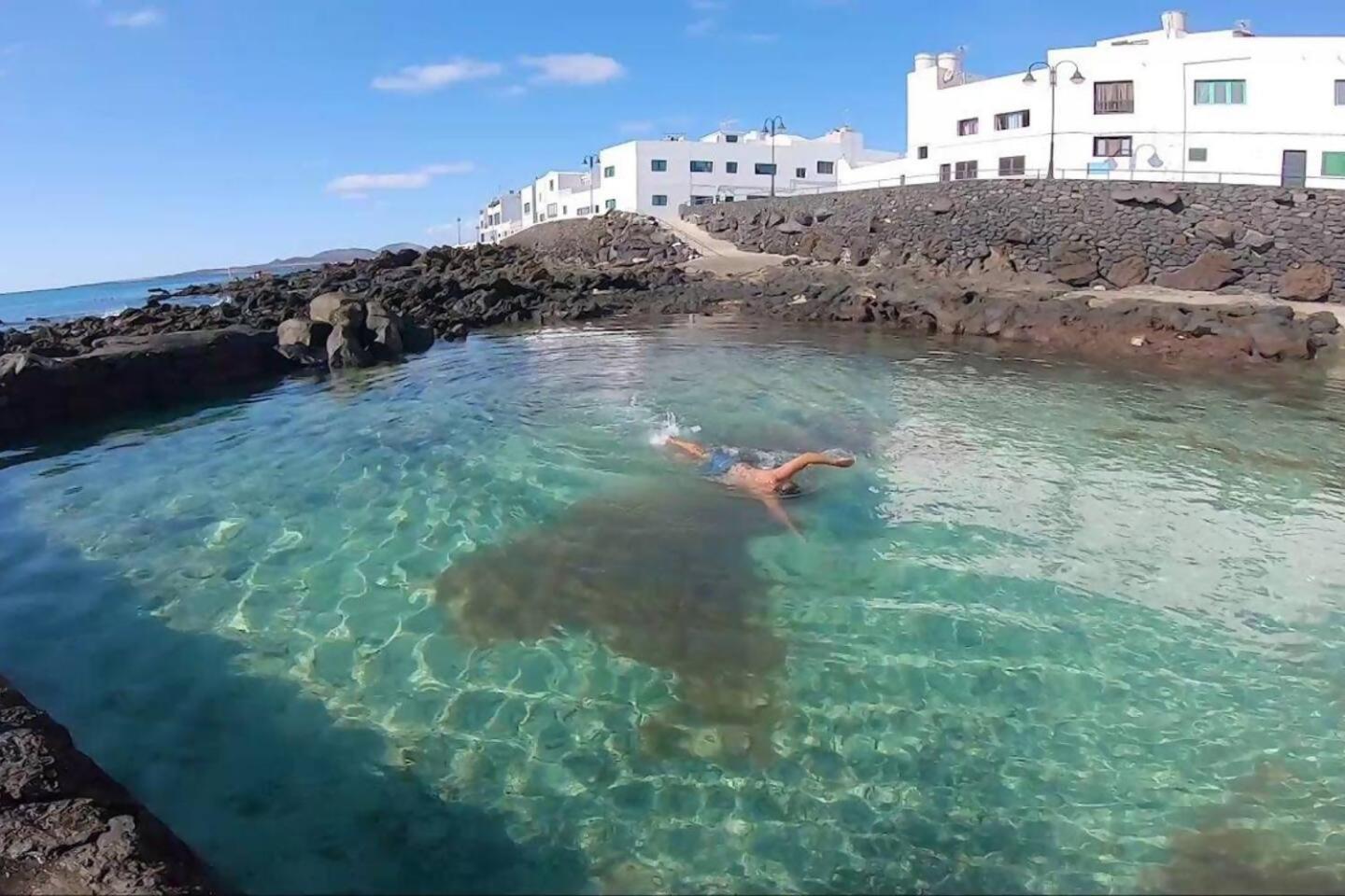 Gran Terraza 1 Minuto De Las Piscinas Naturales Punta Mujeres Kültér fotó
